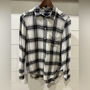 American Eagle Plaid Button Down